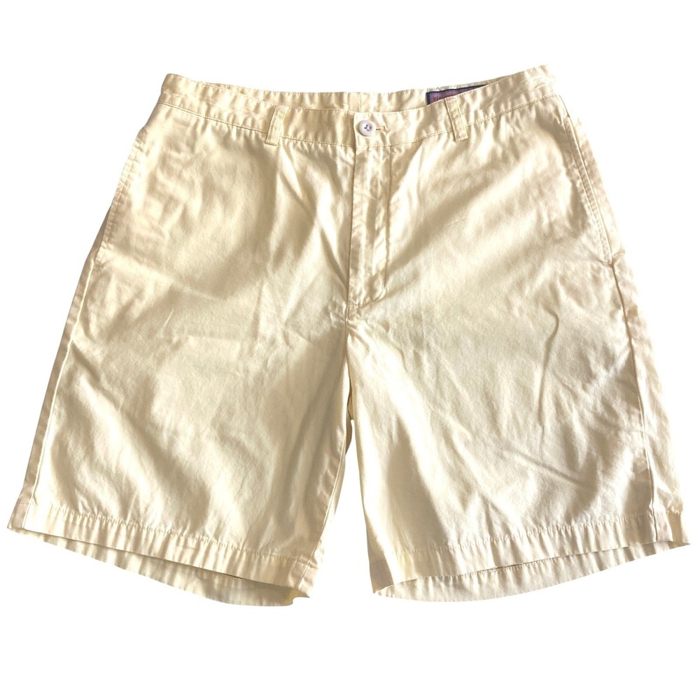 Vineyard Vines Mens Club Short‎ 34 Yellow Cotton Chino Golf Shorts RN134578